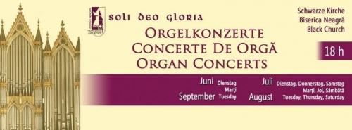 Stagiunea estivală a concertelor de orgă la Biserica Neagră