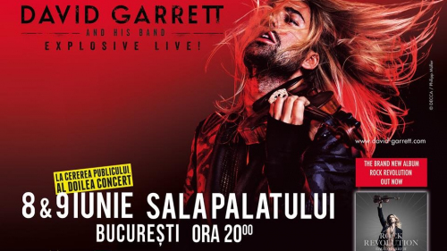 David Garrett and his band. Explosive Live la București