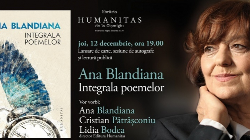 Lansarea volumului „Integrala poemelor” de Ana Blandiana