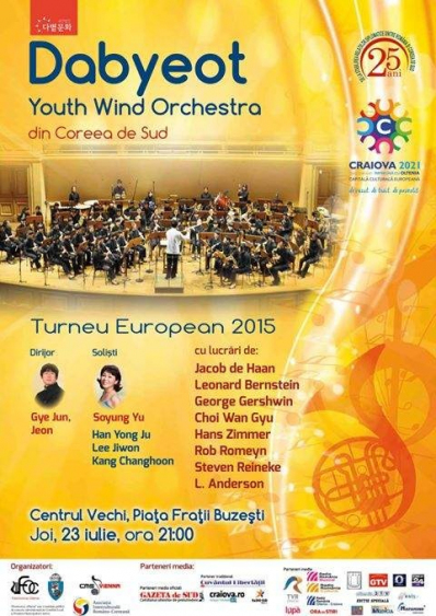 Una dintre cele mai mari orchestre de suflători din lume va concerta la București