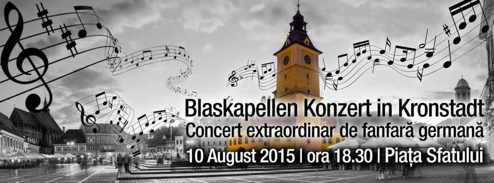 Blaskapellen – Konzert in Kronstadt. Concert extraordinar de fanfară germană.