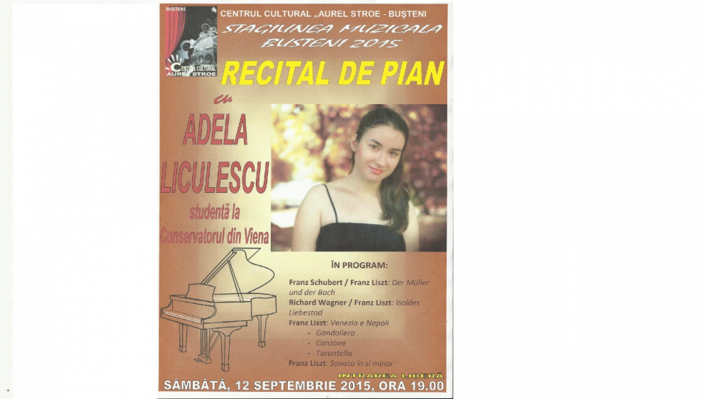 Recital de pian cu Adela Liculescu