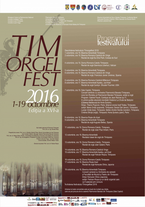 Timorgelfest – Festivalul muzicii de orga din Banat
