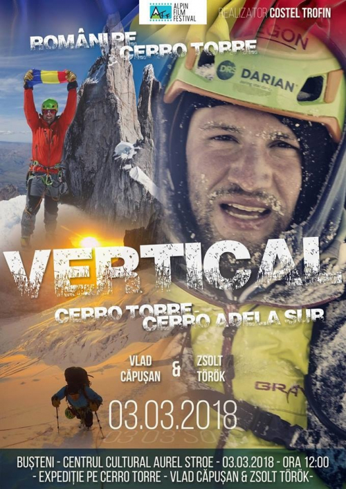 VERTICAL, filmul expediției în Cerro Torre a alpiniștilor Zsolt Torok și Vlad Căpușan