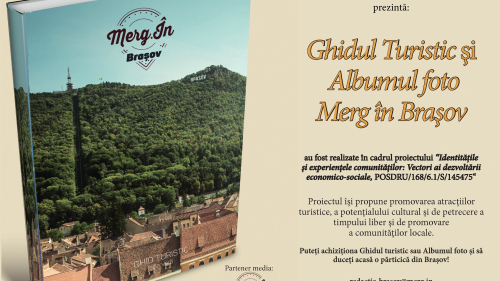 Ghidul turistic și albumul foto „Merg în Brașov” vor fi prezente de azi la Salonului de Carte Bookfest Braşov