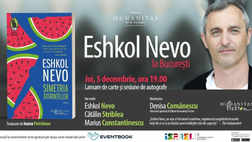 Eshkol Nevo, liderul noii generații de scriitori israelieni, revine la București